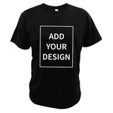 EU Size 100% Cotton Custom T Shirt Make Your Design Logo Text Men Women Print