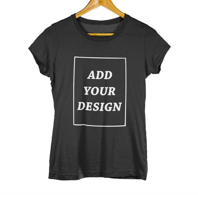EU Size 100% Cotton Custom T Shirt Make Your Design Logo Text Men Women Print