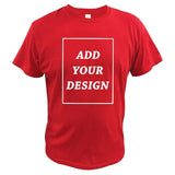 EU Size 100% Cotton Custom T Shirt Make Your Design Logo Text Men Women Print