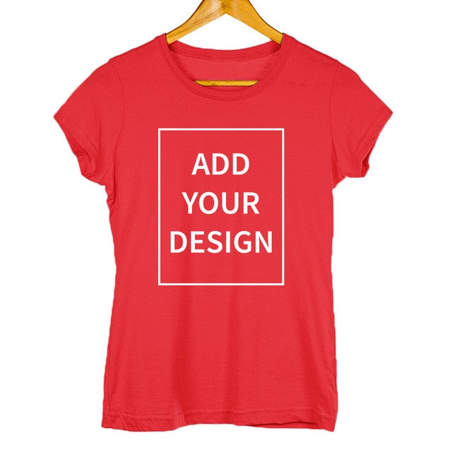 EU Size 100% Cotton Custom T Shirt Make Your Design Logo Text Men Women Print