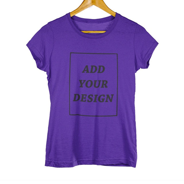 EU Size 100% Cotton Custom T Shirt Make Your Design Logo Text Men Women Print