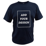 EU Size 100% Cotton Custom T Shirt Make Your Design Logo Text Men Women Print