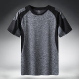 Quick Dry Sport T Shirt Men 2021 Short Sleeves Summer Casual Cotton Plus Asian Size M-5XL 6XL 7XL Top Tees GYM Tshirt Clothes