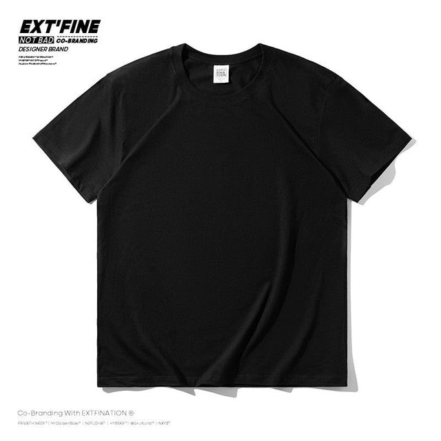 Combed Cotton Short Sleeve T-shirt Men 2021 Summer Casual Tshirt