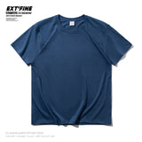 Combed Cotton Short Sleeve T-shirt Men 2021 Summer Casual Tshirt