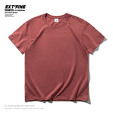 Combed Cotton Short Sleeve T-shirt Men 2021 Summer Casual Tshirt