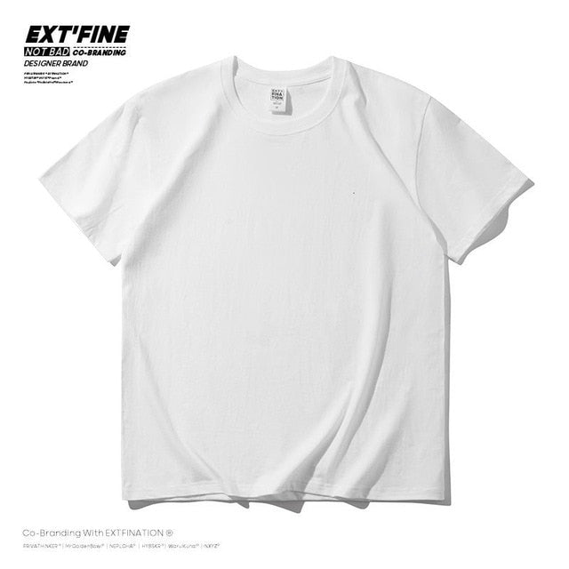 Combed Cotton Short Sleeve T-shirt Men 2021 Summer Casual Tshirt