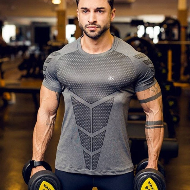 2021 New large-type Men Compression T-shirt men