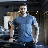 2021 New large-type Men Compression T-shirt men