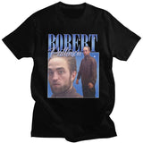 Funny Robert Pattinson Standing Meme T Shirt Men Pre-shrunk Cotton Tee Tops Rob Tshirts