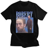 Funny Robert Pattinson Standing Meme T Shirt Men Pre-shrunk Cotton Tee Tops Rob Tshirts