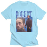 Funny Robert Pattinson Standing Meme T Shirt Men Pre-shrunk Cotton Tee Tops Rob Tshirts