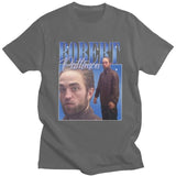 Funny Robert Pattinson Standing Meme T Shirt Men Pre-shrunk Cotton Tee Tops Rob Tshirts