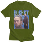 Funny Robert Pattinson Standing Meme T Shirt Men Pre-shrunk Cotton Tee Tops Rob Tshirts