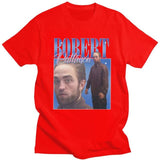 Funny Robert Pattinson Standing Meme T Shirt Men Pre-shrunk Cotton Tee Tops Rob Tshirts