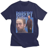 Funny Robert Pattinson Standing Meme T Shirt Men Pre-shrunk Cotton Tee Tops Rob Tshirts