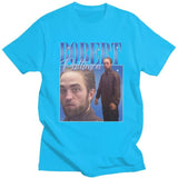 Funny Robert Pattinson Standing Meme T Shirt Men Pre-shrunk Cotton Tee Tops Rob Tshirts