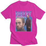 Funny Robert Pattinson Standing Meme T Shirt Men Pre-shrunk Cotton Tee Tops Rob Tshirts
