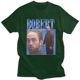 Funny Robert Pattinson Standing Meme T Shirt Men Pre-shrunk Cotton Tee Tops Rob Tshirts