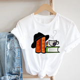 Women Printing Clothing Wine Lady Short Sleeve Casual 90s Cartoon Fashion Clothes Print Tee Top Tshirt Female Graphic T-shirt