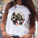Women Graphic Star Printing Cute Summer Spring 90s Style Casual Fashion Aesthetic Print Female Clothes Tops Tees Tshirt T-Shirt