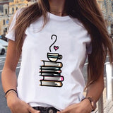 Women Graphic Star Printing Cute Summer Spring 90s Style Casual Fashion Aesthetic Print Female Clothes Tops Tees Tshirt T-Shirt