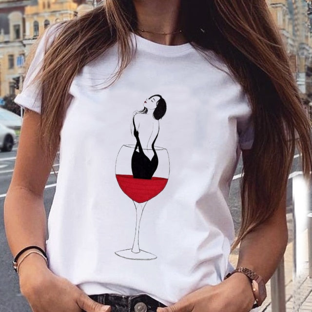 Women Graphic Star Printing Cute Summer Spring 90s Style Casual Fashion Aesthetic Print Female Clothes Tops Tees Tshirt T-Shirt