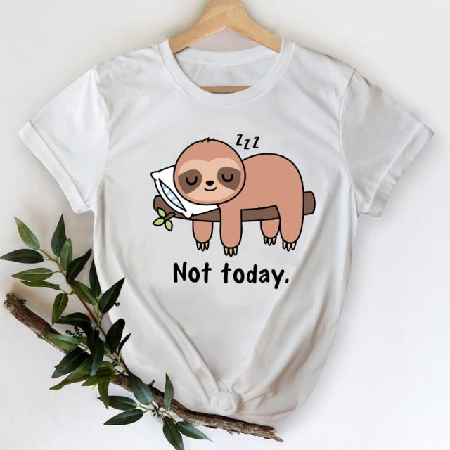 T-shirts Women 2021 Leopard Heart Casual 90s Fashion Trend Printing Clothes Graphic Tshirt Top Lady Print Female Tee T-Shirt