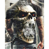 2021 Summer New Skull Printed T Shirt