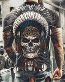 2021 Summer New Skull Printed T Shirt