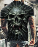 2021 Summer New Skull Printed T Shirt