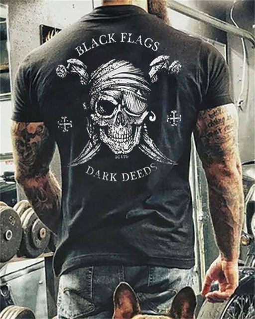 2021 Summer New Skull Printed T Shirt