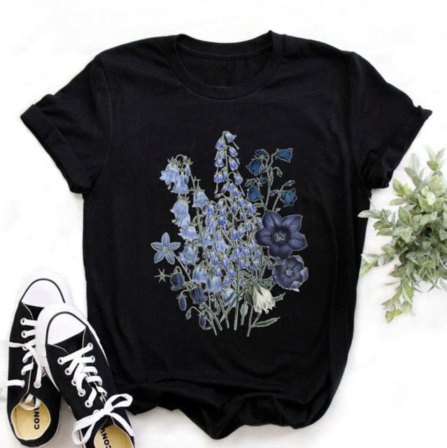 Women Bicycle Black T Shirt Girl Harajuku Korean Style Graphic Tops 2020 Kawaii Female T-shirt,Drop Ship