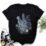 Women Bicycle Black T Shirt Girl Harajuku Korean Style Graphic Tops 2020 Kawaii Female T-shirt,Drop Ship