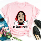 La Casa De Papel Tshirt Money Heist Tees TV Series T Shirt Women T Short Sleeve House of Paper Funny Female T-Shirt Tops