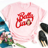 La Casa De Papel Tshirt Money Heist Tees TV Series T Shirt Women T Short Sleeve House of Paper Funny Female T-Shirt Tops