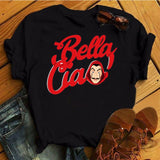 La Casa De Papel Tshirt Money Heist Tees TV Series T Shirt Women T Short Sleeve House of Paper Funny Female T-Shirt Tops