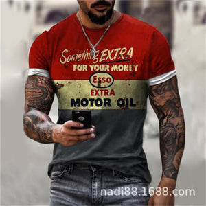 Mens T-shirt Oversized Vintage Short Sleeve Summer New Tshirts Fashion Harajuku Ethnic Letters Print T Shirts Men Camiseta Mujer