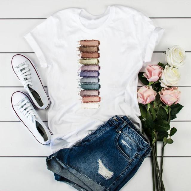 Women 2021 3D Print 90s  Fashion Tops Tumblr Tshirts T Clothes Shirt Womens Ladies Graphic Female Tee T-Shirt Clothing