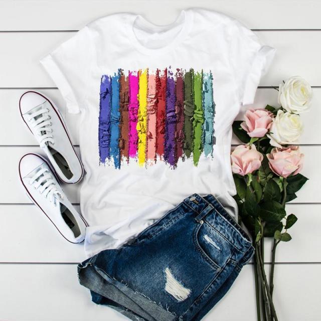 Women 2021 3D Print 90s  Fashion Tops Tumblr Tshirts T Clothes Shirt Womens Ladies Graphic Female Tee T-Shirt Clothing