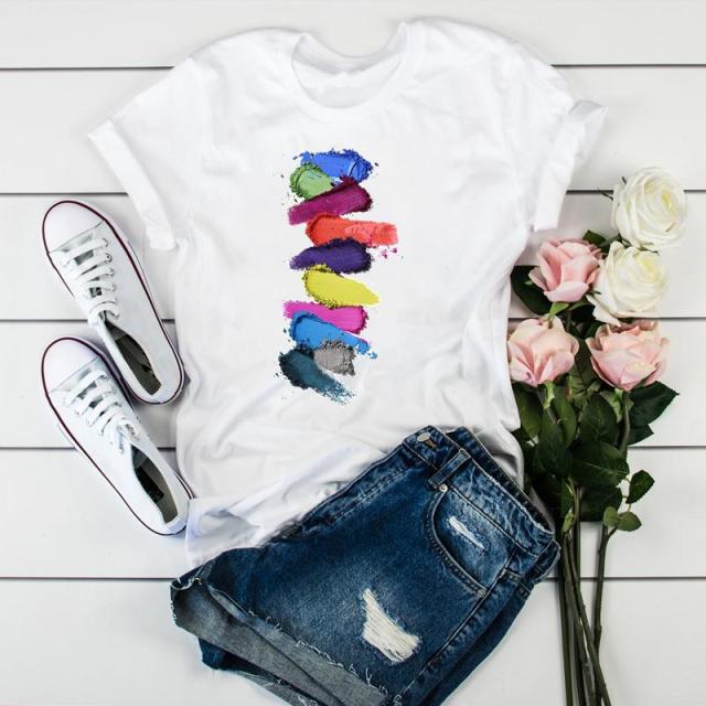 Women 2021 3D Print 90s  Fashion Tops Tumblr Tshirts T Clothes Shirt Womens Ladies Graphic Female Tee T-Shirt Clothing