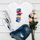 Women 2021 3D Print 90s  Fashion Tops Tumblr Tshirts T Clothes Shirt Womens Ladies Graphic Female Tee T-Shirt Clothing