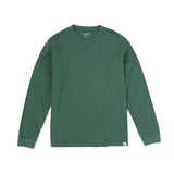 SIMWOOD 2021 Autumn new long sleeve t shirt men solid color 100% cotton o-neck tops plus size high quality t-shirt  SJ120967