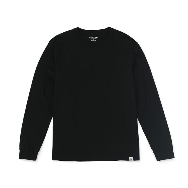 SIMWOOD 2021 Autumn new long sleeve t shirt men solid color 100% cotton o-neck tops plus size high quality t-shirt  SJ120967