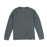 SIMWOOD 2021 Autumn new long sleeve t shirt men solid color 100% cotton o-neck tops plus size high quality t-shirt  SJ120967