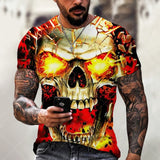 2021 Summer New Skull Printed T Shirt