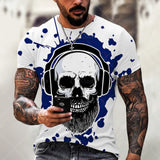 2021 Summer New Skull Printed T Shirt