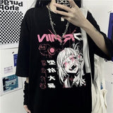 Women Oversize T Shirt White Cartoon Female Kawaii Tops Tee Short Sleeve Fashion Summer Funny T-Shirt For Girl Hip Hop Clothes